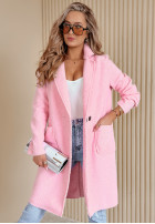 Coat z imitacji kożucha Lakeside Dream in pink