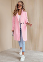 Coat z imitacji kożucha Lakeside Dream in pink