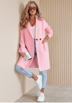 Coat z imitacji kożucha Lakeside Dream in pink