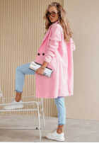 Coat z imitacji kożucha Lakeside Dream in pink