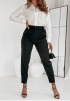 Eleganckie spodnie cygaretki The Sassy Diva czarne