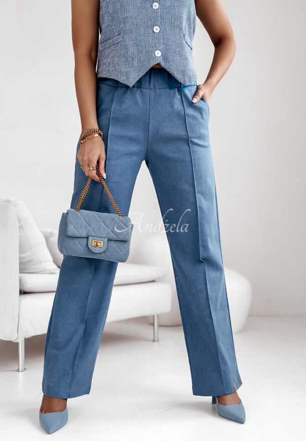 Jeansowe spodnie Magnificent Attire niebieskie