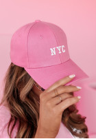 Czapka z daszkiem NYC Fashion różowa