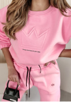 Komplet dresowy Queen różowy