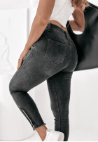 Spodnie jeansowe skinny Calvert ciemnoszare