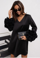 Sukienka z falbankami Cocomore Feminine Allure czarna