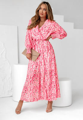 Blossom Breeze floral dress pink