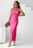 Asymetryczna sukienka Nicely Spicy różowa
