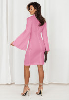 Sukienka z szerokimi rękawami Cocomore Temptation Trends różowa