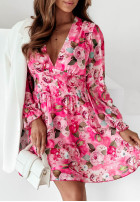 Kwiecista sukienka mini Timeless Blooms różowa