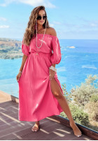 Muślinowa bluzka Aloha Beaches różowa