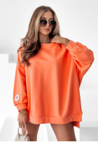 Bluza oversize Active Queens pomarańczowa