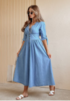 Jeansowa sukienka Pretty Soul niebieska