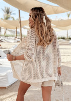 Ażurowy kardigan Seaside Elegance beżowy