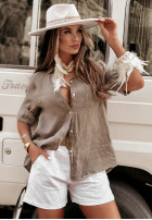 Koszula z kieszenią Take A Trip szara