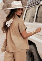 Komplet koszula i spodnie Making Memories camelowy