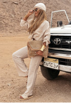 Koszula oversize z kieszenią A Day In May beżowa