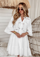 Ażurowa sukienka boho Vacay Ready biała