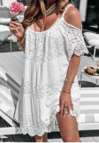 Sukienka Boho Gipiura White