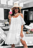 Sukienka Boho Gipiura White