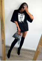 T-shirt oversize La Milla Gril Boss czarny