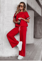 Sporty Vibes sweatshirt set red