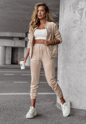 Velour set Better Later beige