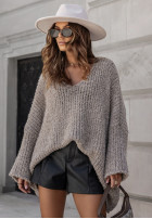 Sweter oversize Cocomore Dreamy Escape beżowy