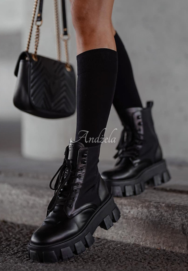 October Twilight knee socks black