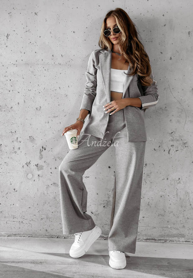 GREY RIPPED SWEATSUIT SET