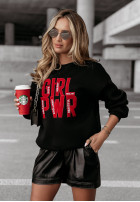 Bluza z napisem Girl Power czarna