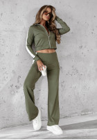 Komplet dresowy Fit And Fierce khaki