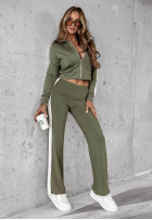 Komplet dresowy Fit And Fierce khaki