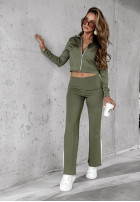 Komplet dresowy Fit And Fierce khaki