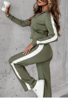 Komplet dresowy Fit And Fierce khaki