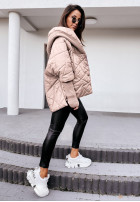 Jacket oversize z kapturem Sancha in beige
