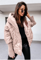 Jacket oversize z kapturem Sancha in beige
