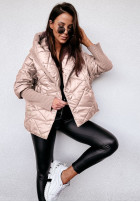 Jacket oversize z kapturem Sancha in beige