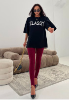 T-shirt z nadrukiem La Milla Classy czarny