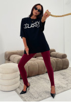 T-shirt z nadrukiem La Milla Classy czarny