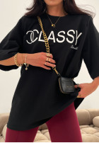 T-shirt z nadrukiem La Milla Classy czarny