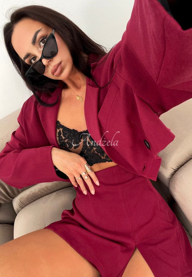 La Milla Chic Charisma burgundy short jacket