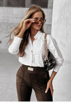 woven Trousers Pretty On Point in chocolate