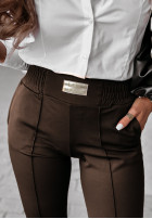woven Trousers Pretty On Point in chocolate
