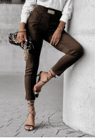 woven Trousers Pretty On Point in chocolate