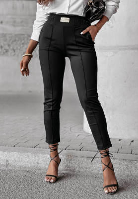 Pretty On Point fabric pants black