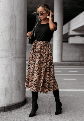 Panther midi dress Nothing Lasts Forever black