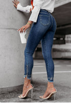 Spodnie jeansowe skinny Good Balance ciemnoniebieskie