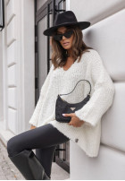 Sweter oversize Cocomore Feels Like Cloud ecru