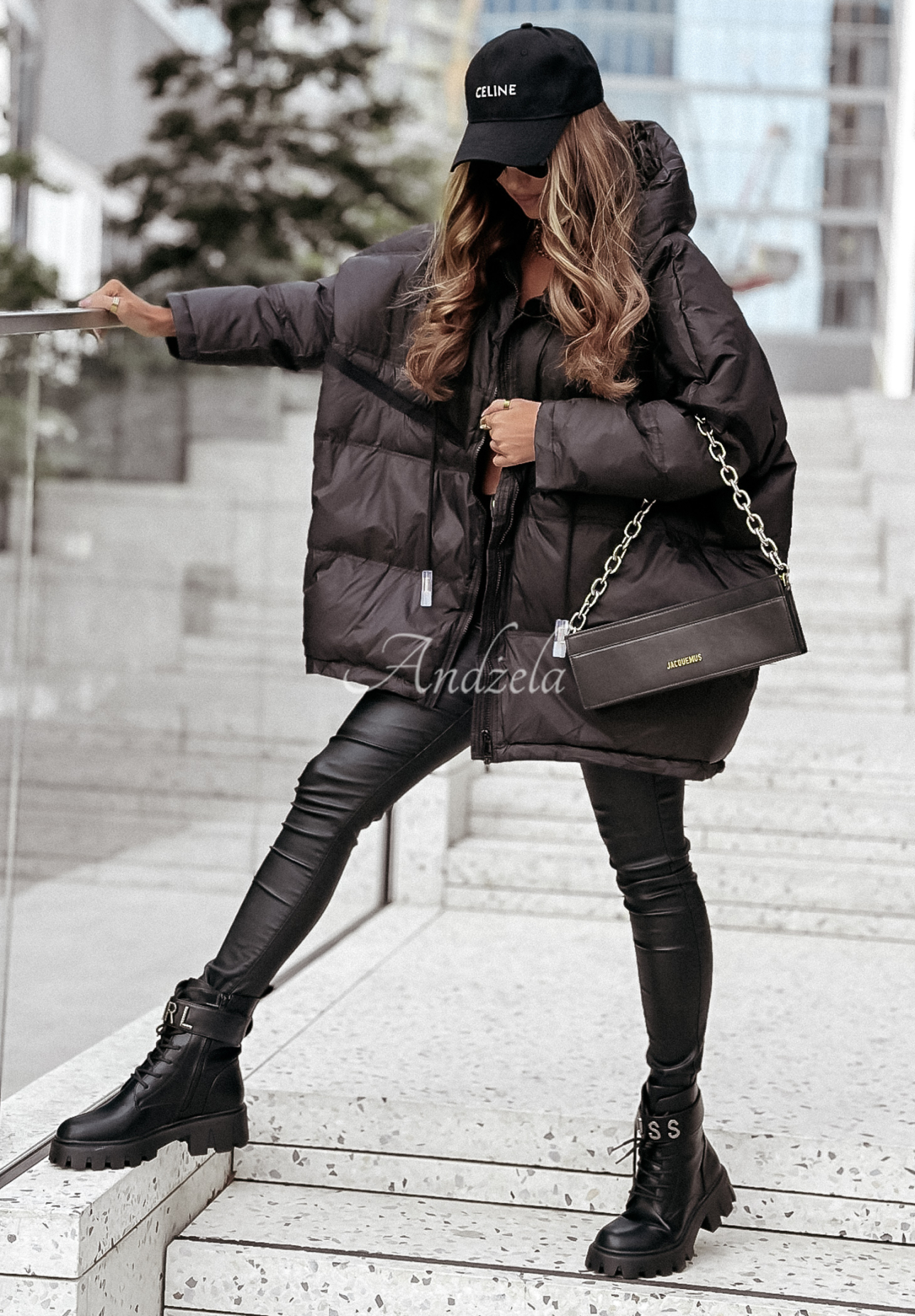 Coldest Of Times hooded down jacket black